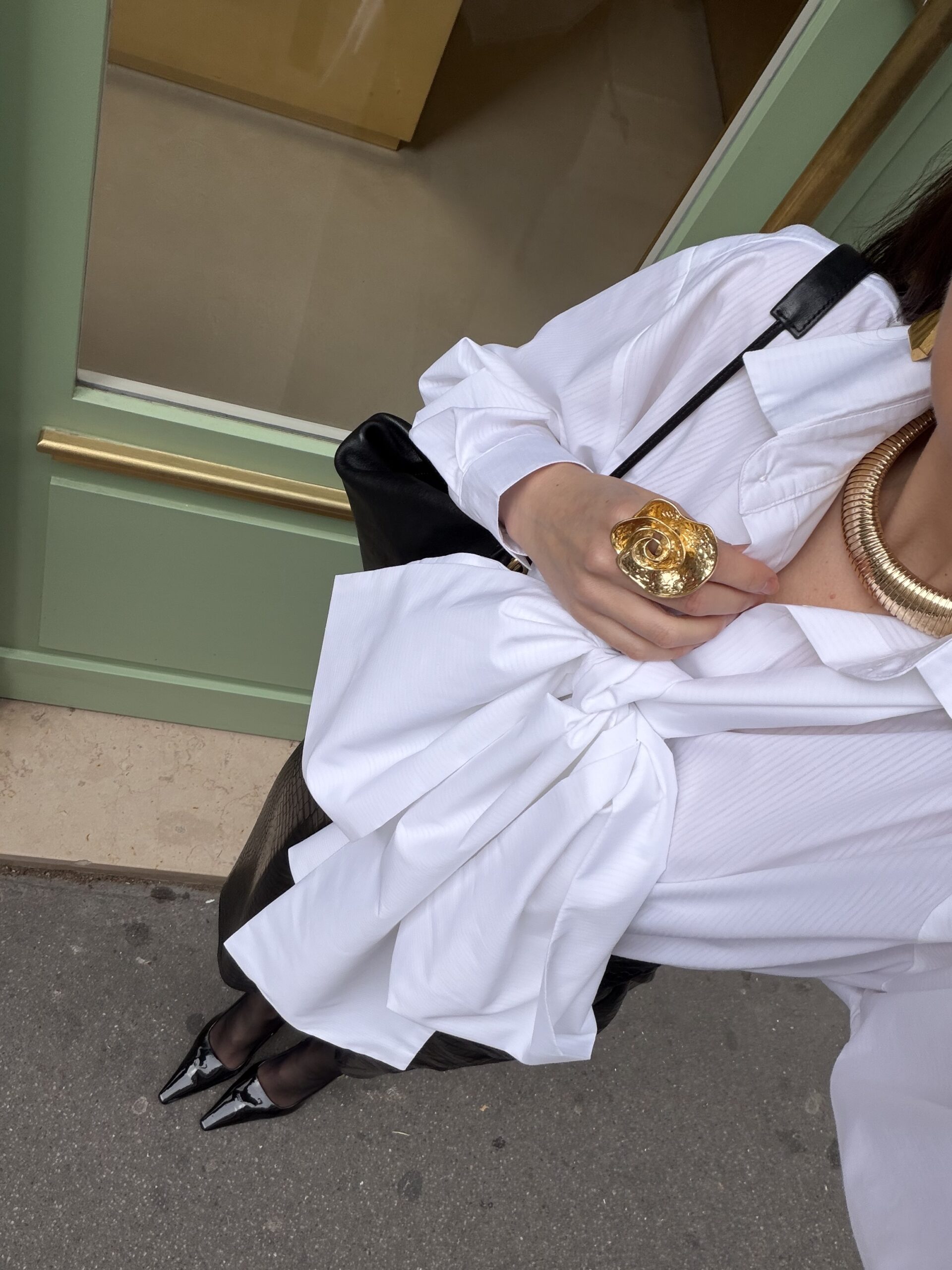 Marškiniai PARIS su kaspinu